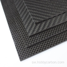 1000x600x4.0mm 3k kamili twill matte carbon fiber sahani